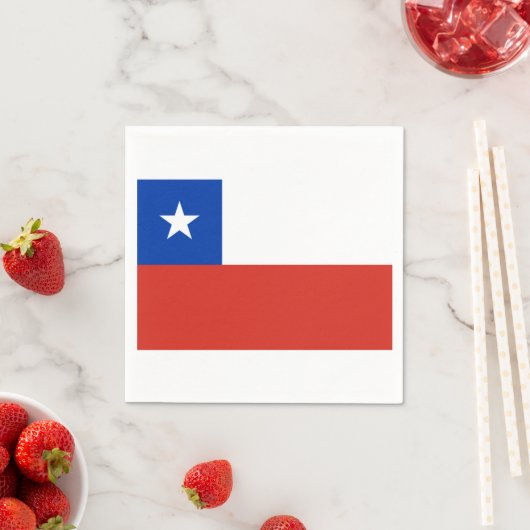 Flag Chile Papier Napkins Serviette (Beispiel)