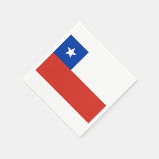 Flag Chile Papier Napkins Serviette (Ecke)