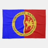 Flag Comanche Nation Handtuch (Horizontal)