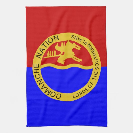 Flag Comanche Nation Handtuch (Vertikal)