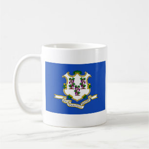 Flag Connecticut + Karte Tasse