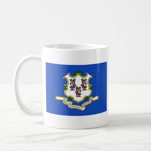 Flag Connecticut + Karte Tasse (Links)