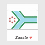 Flag Cook Landkreis, Illinois Aufkleber (Blatt)