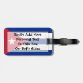 Flag Cuba Easy ID Personal Gepäckanhänger (Rückseite horizontal)