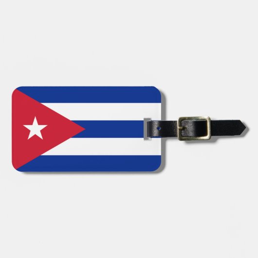 Flag Cuba Easy ID Personal Gepäckanhänger (Vorderseite horizontal)