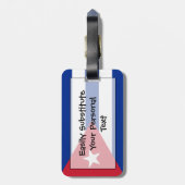 Flag Cuba Easy ID Personal Gepäckanhänger (Rückseite vertikal)