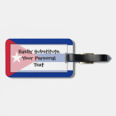 Flag Cuba Easy ID Personal Gepäckanhänger (Rückseite horizontal)