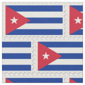 Flag Cuban Art White Blue Star Muster Stoff (Nahaufnahme)