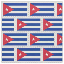Flag Cuban Art White Blue Star Muster Stoff