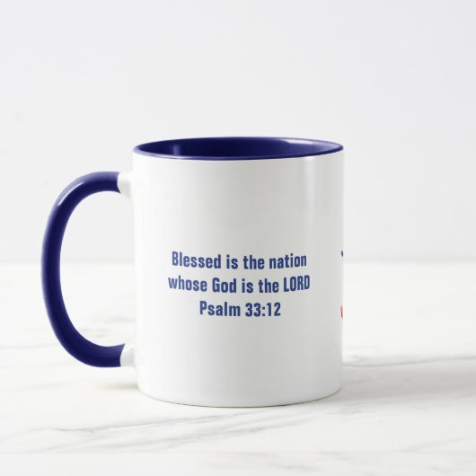 Flag "Custom GOD BLESS RUSSIA" Tasse (Links)