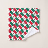 Flag Custom Mexico Badhandtuch Set (Waschlappen)