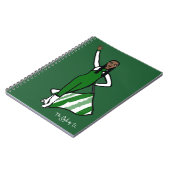 Flag Dancer Green White Accent F Notizblock (Linke Seite)