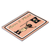 Flag Dancer Peach Blume Notebook Notizblock (Linke Seite)