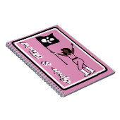 Flag Dancer Pink Blume Notebook Notizblock (Rechte Seite)