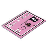 Flag Dancer Pink Blume Notebook Notizblock (Linke Seite)