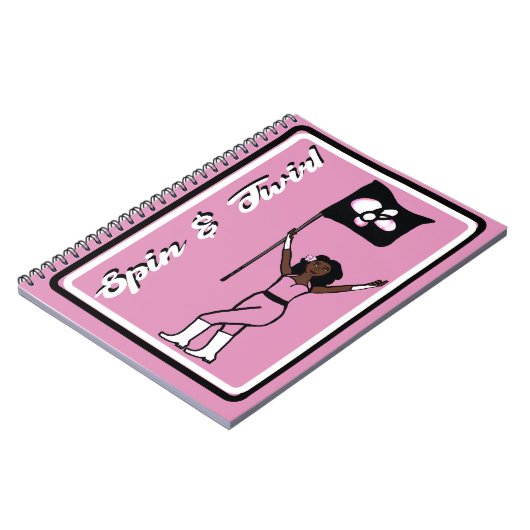Flag Dancer Pink Blume Notebook Notizblock (Linke Seite)