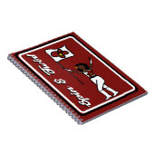 Flag Dancer Red Blume Notebook Notizblock (Rechte Seite)