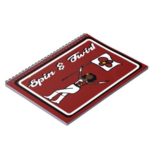 Flag Dancer Red Blume Notebook Notizblock (Linke Seite)