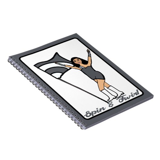 Flag Dancer Steel Grau Notebook Notizblock (Rechte Seite)