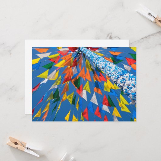 Flag-Dekoration Karte (Vorderseite/Rückseite Beispiel)