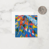 Flag-Dekoration Mitteilungskarte (Vorderseite/Rückseite Beispiel)