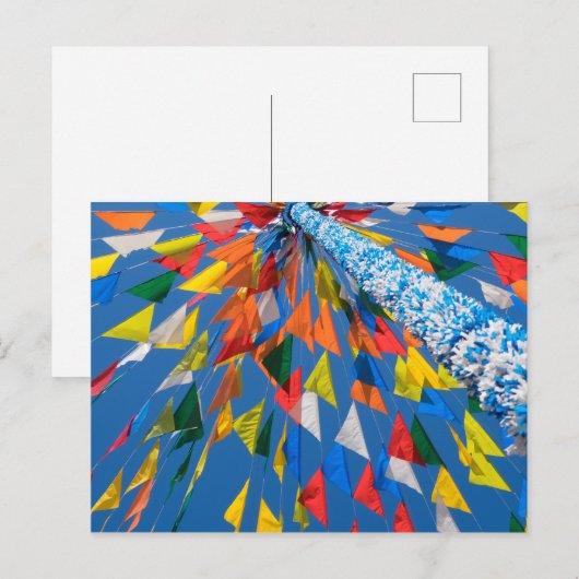 Flag-Dekoration Postkarte (Vorne/Hinten)