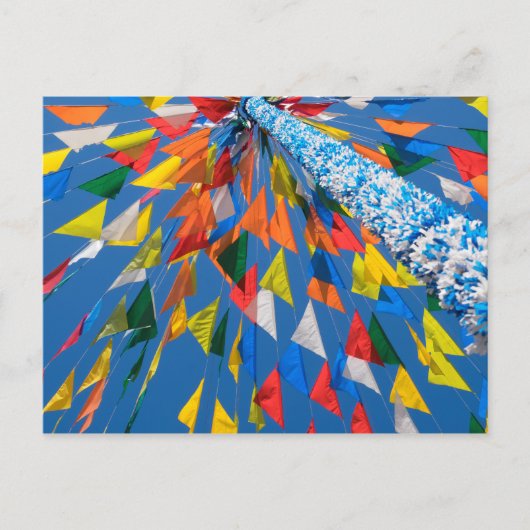 Flag-Dekoration Postkarte (Vorderseite)