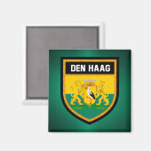Flag Den Haag Magnet (Vorderseite/Rückseite)