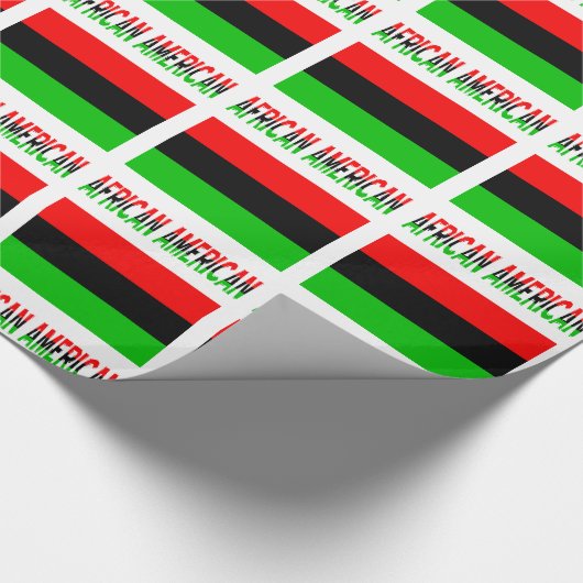 Flag der Afrikaner und Afrikaner Geschenkpapier (Ecke)