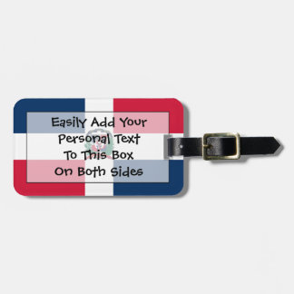 Flag der Dominikanischen Republik Easy ID Personal Gepäckanhänger