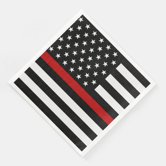 Flag der dünnen roten Linie Serviette (Ecke)