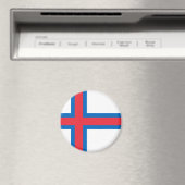 Flag der Färöer Magnet (In Situ (Geschirrspüler))