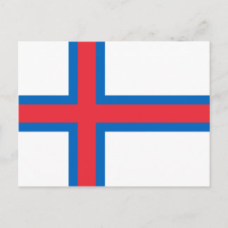 Flag der Färöer Postkarte