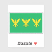 Flag der Grafschaft Caernarfonshire, Wales Aufkleber (Blatt)