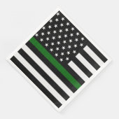 Flag der grünen Linie Serviette (Ecke)