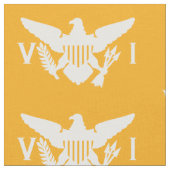 Flag der Jungfrau (groß) Mango Stoff (Nahaufnahme)