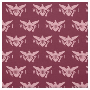 Flag der Jungfrau (klein) Rosa und Burgund Stoff