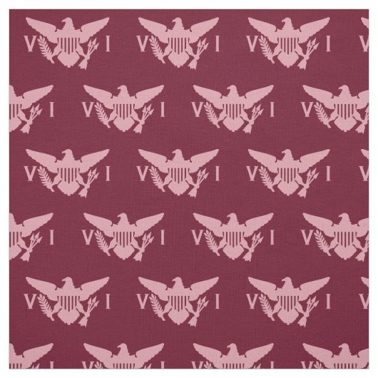 Flag der Jungfrau (klein) Rosa und Burgund Stoff (Muster)