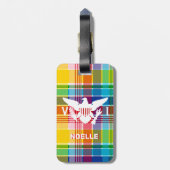 Flag der Jungfrau, Madras Gepäckanhänger (Rückseite vertikal)