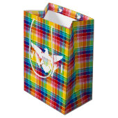 Flag der Jungfrau, Madras Mittlere Geschenktüte (Rückseite Schrägansicht)