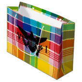 Flag der Jungfrau (Schwarz), Madras Große Geschenktüte (Vorderseite Schrägansicht)