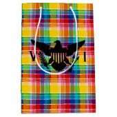 Flag der Jungfrau (Schwarz), Madras Mittlere Geschenktüte (Vorderseite)