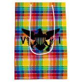 Flag der Jungfrau (Schwarz), Madras Mittlere Geschenktüte (Rückseite)