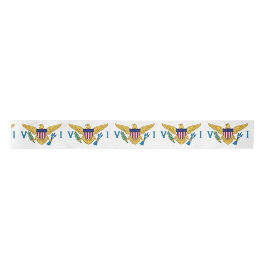 Flag der Jungfrauen der USA 3" Breite Ribbon Satinband (Vorderseite)