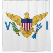 Flag der Jungfrauen der Vereinten Staaten Duschvorhang (Vorderseite)