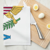 Flag der Jungfrauen der Vereinten Staaten Geschirrtuch (Viertel Falte)