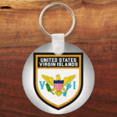 Flag der Jungfrauen der Vereinten Staaten Schlüsselanhänger (Vorderseite)