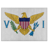 Flag der Jungfrauen der Vereinten Staaten Schneidebrett (Vorderseite)