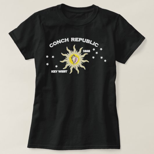 FLAG DER KEY WEST FLORIDA CONCH REPUBLIK T-Shirt (Design vorne)