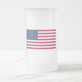 Flag der Mattierten Glass-Tasse der Staaten Mattglas Bierglas